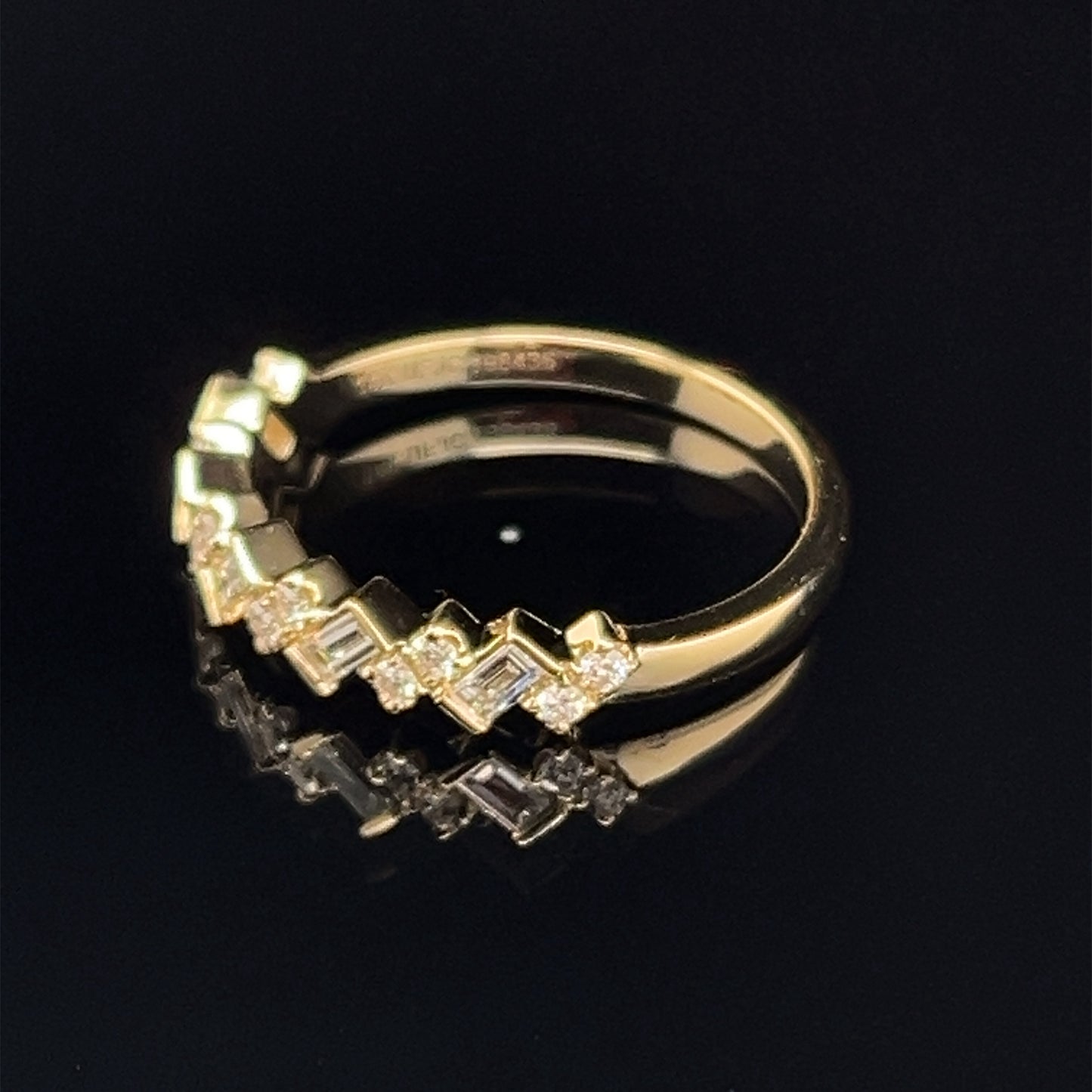 Diamond band ring with .3ctw baguette and round diamonds G/H color VS clarity size 7 177854-5